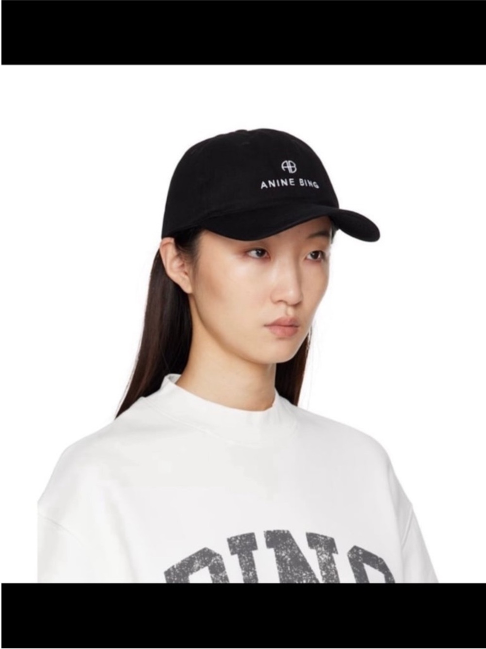 🎉 FINAL SALE 🎉 Anine Bing Black Jeremy Baseball Cap Like-New condition